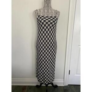 Gingham shift dress small french girl romantic